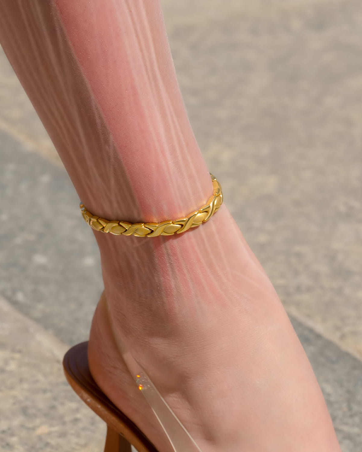 Magnetic Anklet Ultra Strength Titanium Magnetic Therapy Anklet for Women (Gold) MagnetRX