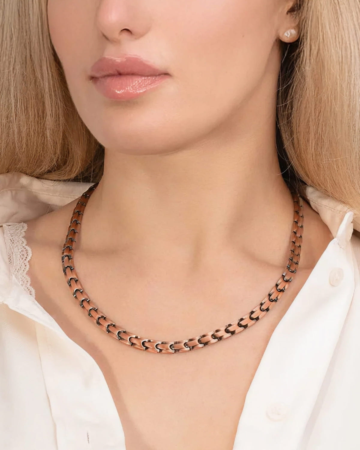 Women’s Copper Power Set – EllipseMAX Bracelet + Necklace