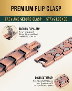 Ultra Strength Copper Magnetic Therapy Anklet for Men
