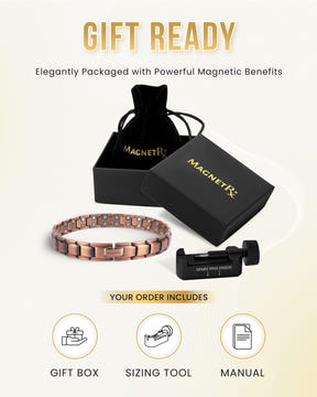 Ultra Strength Copper Magnetic Therapy Anklet for Men