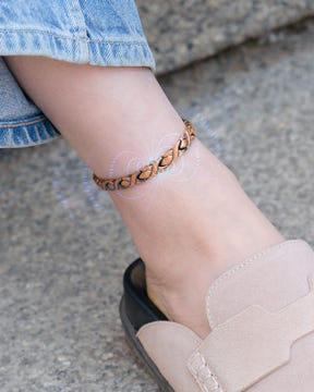 Ultra Strength Copper Magnetic Therapy Anklet for Women