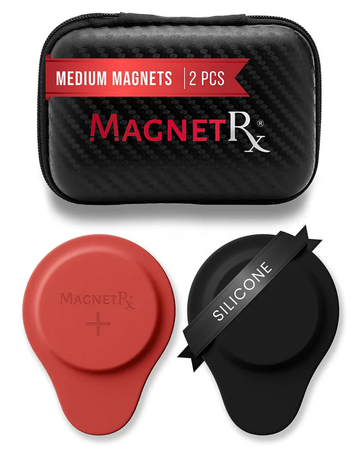 Magnetic Biomagnetic Therapy Biomagnetic Therapy Magnet Set — Neodymium & Silicone (2 Medium Magnets) MagnetRX
