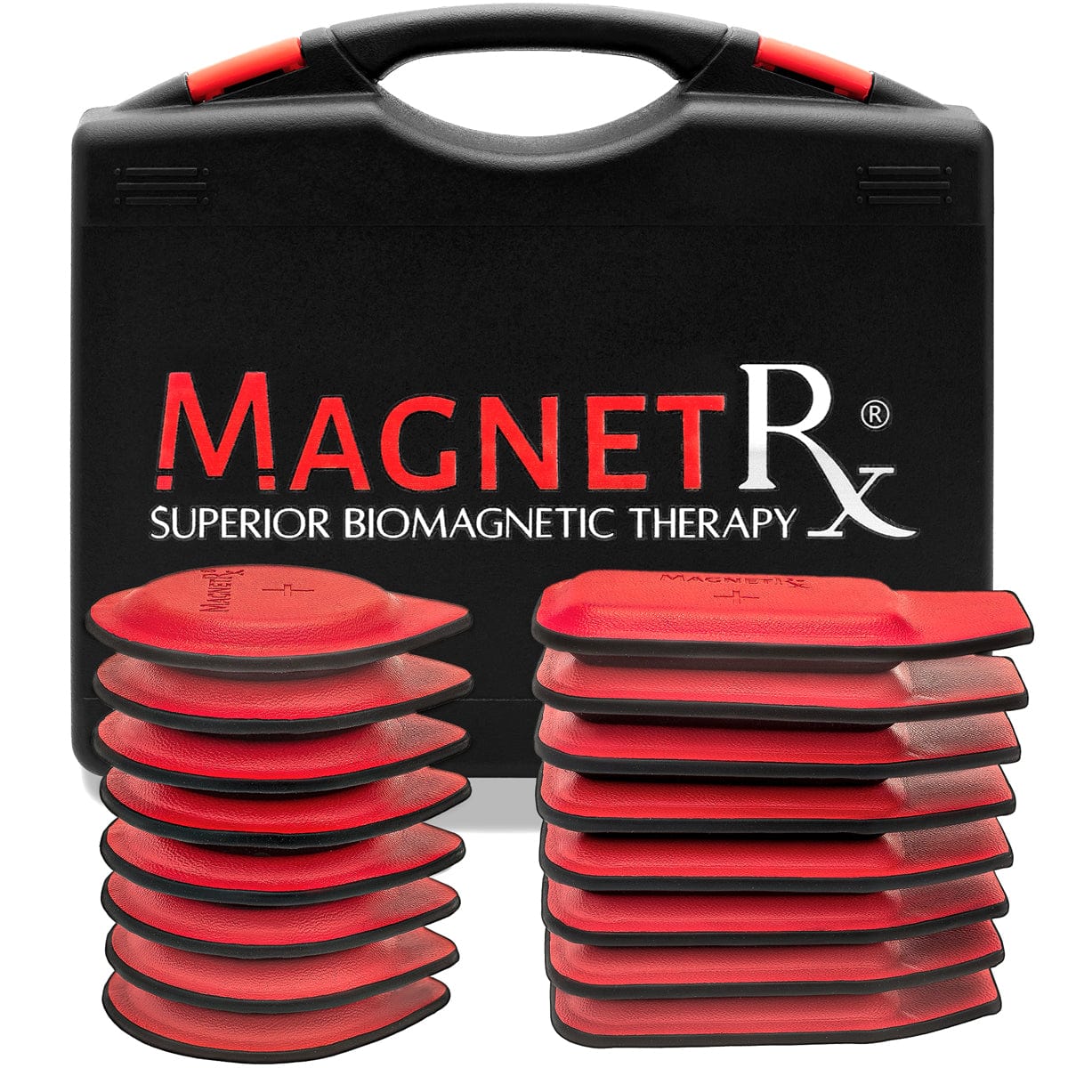 Kit de Terapia Biomagnética con Imanes - Ferrita y Cuero (16 Unidades Pequeñas Mixtas)