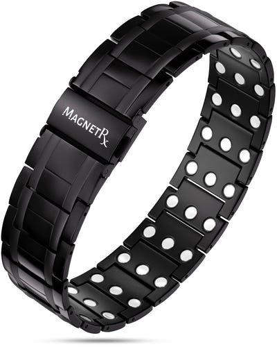 3x Strength Titanium Magnetic Bracelet for Men (Black)