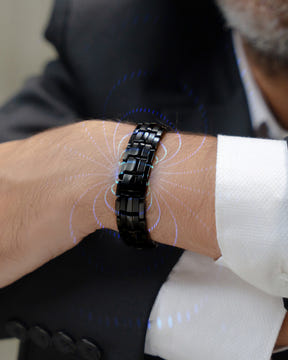 EllipseMAX Magnetic Bracelet for Men (Black)