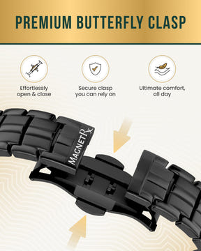 EllipseMAX Magnetic Bracelet for Men (Black)