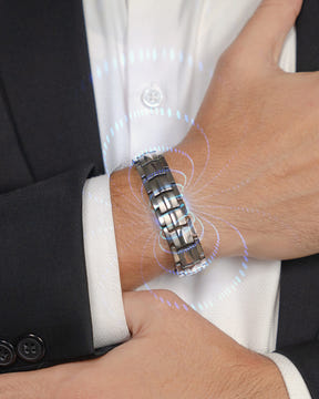 EllipseMAX Magnetic Bracelet for Men (Gunmetal)