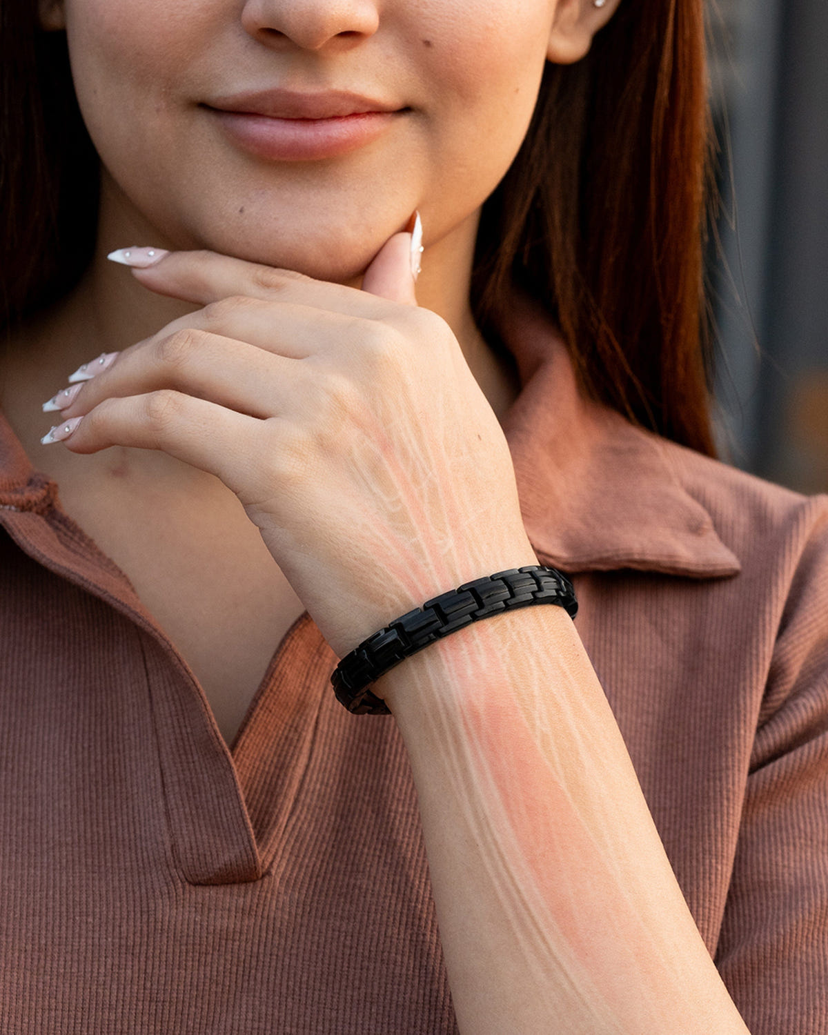 EllipseMAX Magnetic Bracelet for Women (Black)