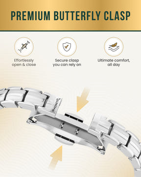 EllipseMAX Magnetic Bracelet for Women (Silver)