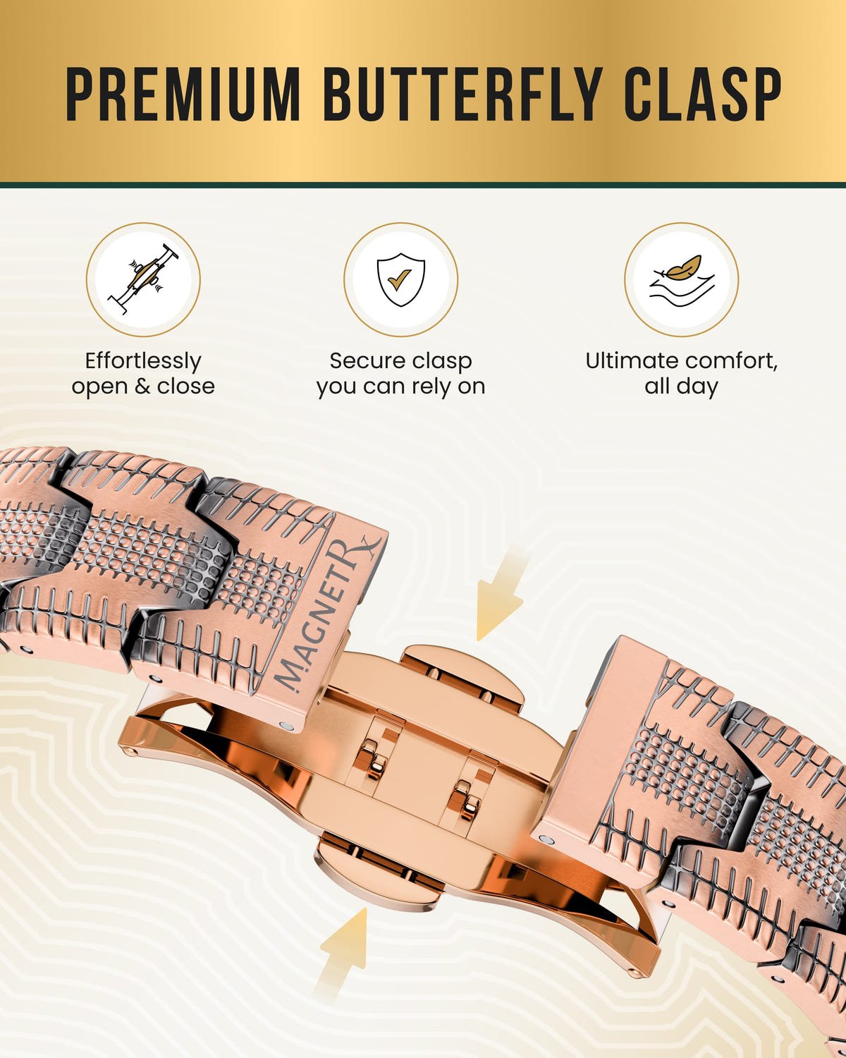Magnetic Bracelet EllipseMAX Magnetic Copper Bracelet for Men (Tire) MagnetRX