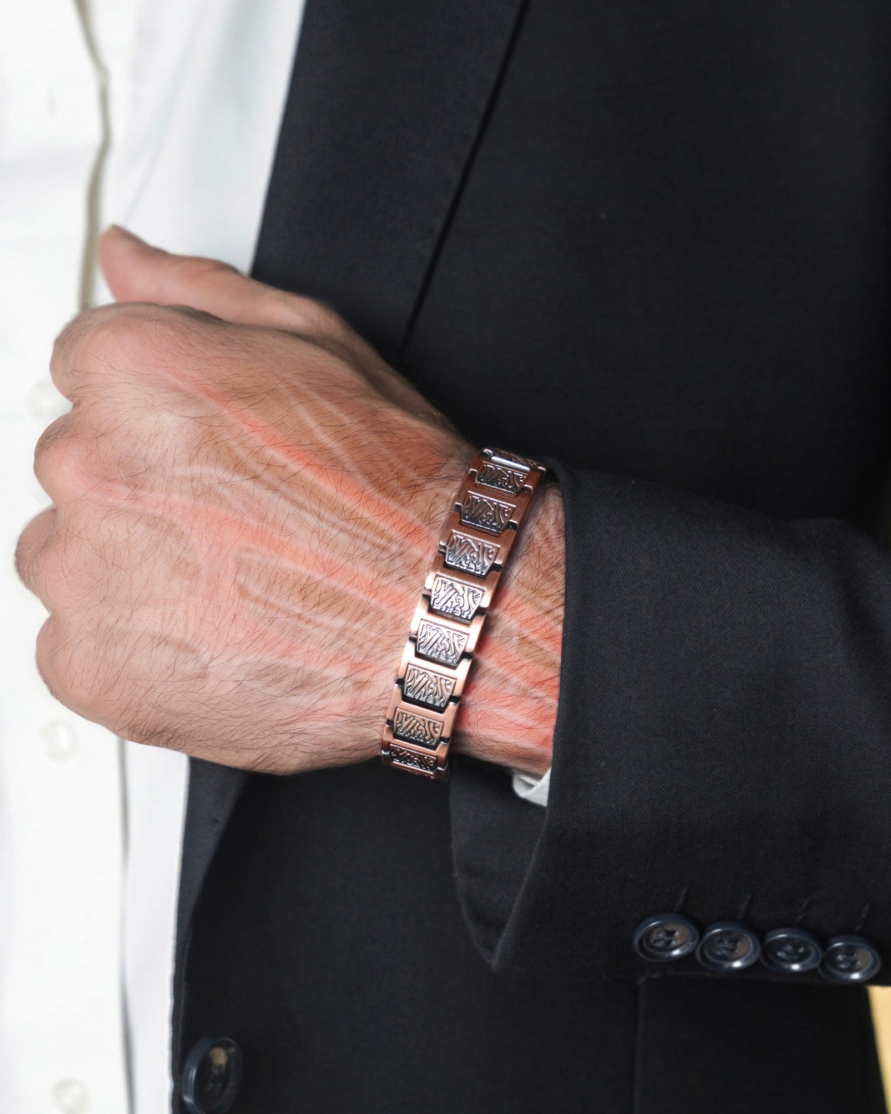 EllipseMAX Magnetic Copper Bracelet for Men (Viking)