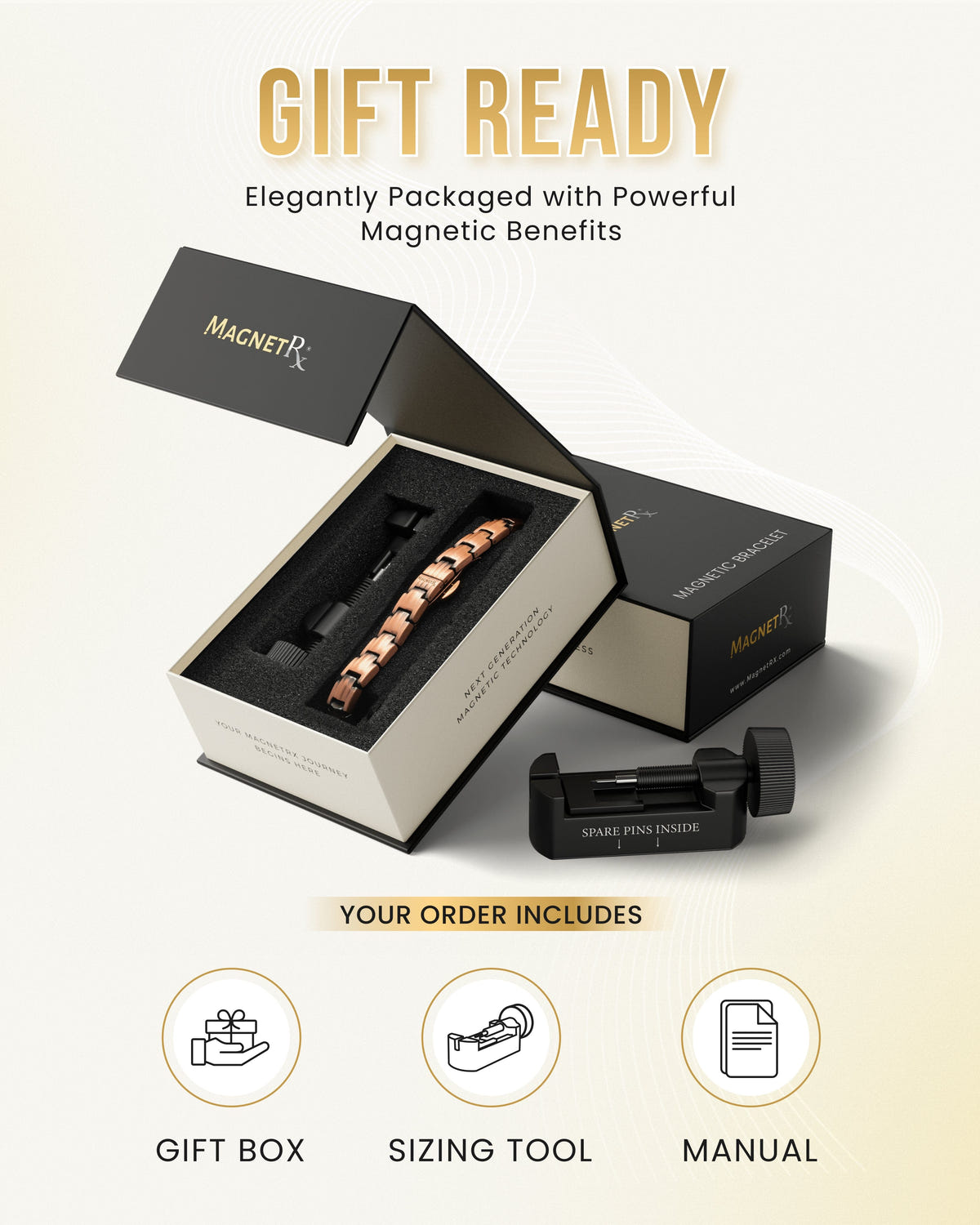 EllipseMAX Magnetic Copper Bracelet for Women