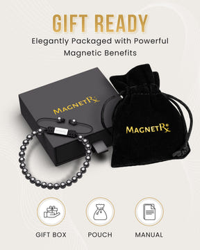 High Power Magnetic Hematite Bracelet Classic 6mm Bead