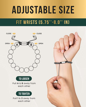 Magnetic Bracelet High Power Magnetic Hematite Bracelet Classic 8mm Bead MagnetRX