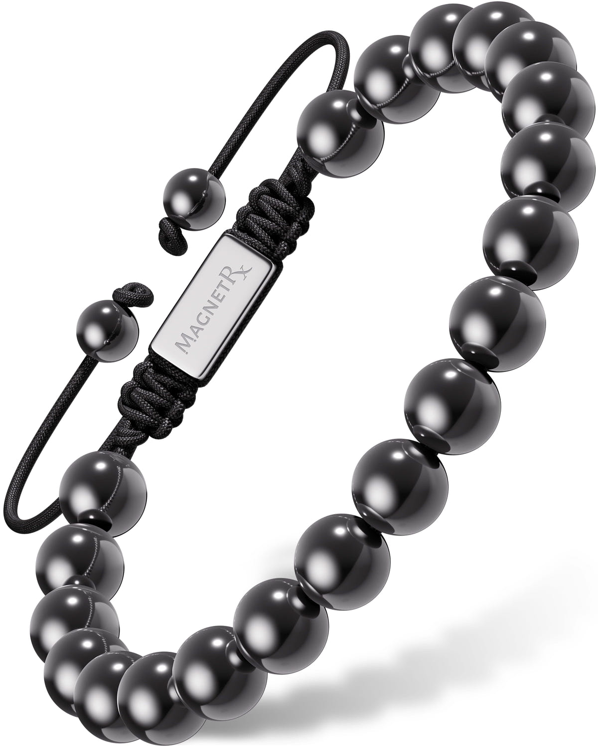 Magnetic Bracelet High Power Magnetic Hematite Bracelet Classic 8mm Bead MagnetRX