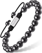 Magnetic Bracelet High Power Magnetic Hematite Bracelet Classic 8mm Bead MagnetRX