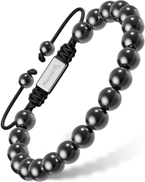 Magnetic Bracelet High Power Magnetic Hematite Bracelet Classic 8mm Bead MagnetRX