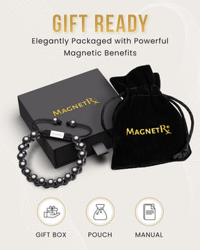 High Power Magnetic Hematite Bracelet Double Row