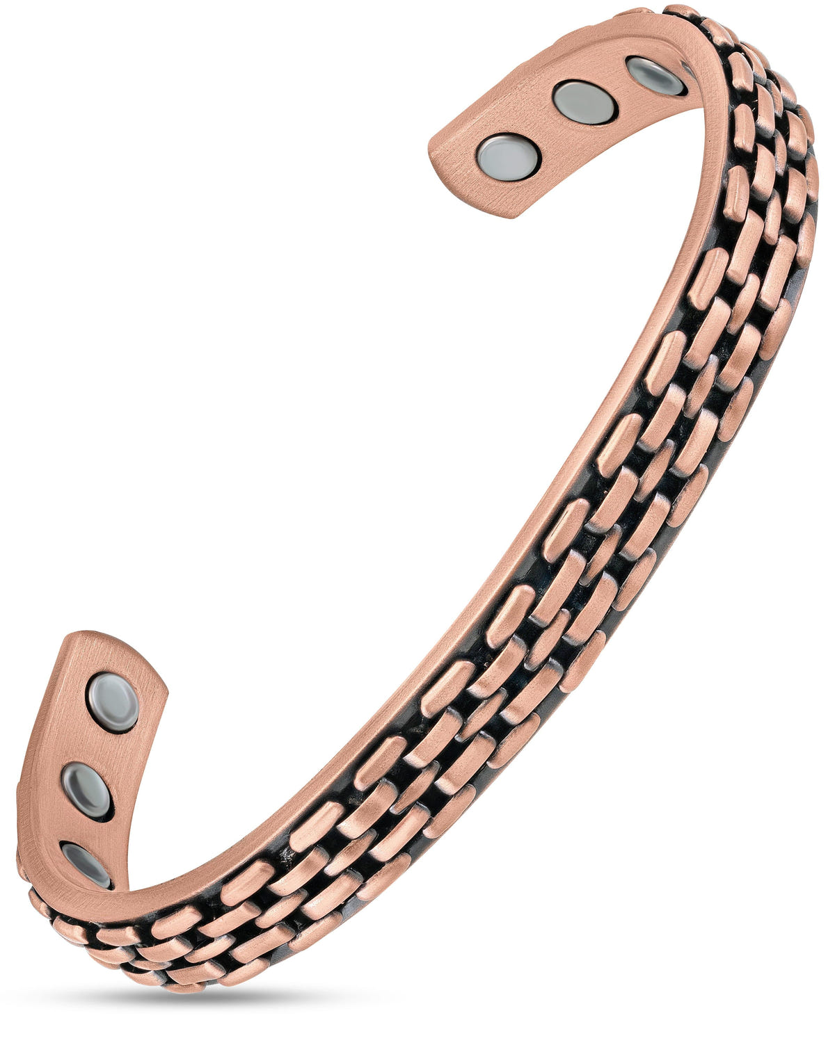 Magnetic Bracelet Link Chain Inlay Copper Cuff Magnetic Therapy Bracelet for Men & Women MagnetRX