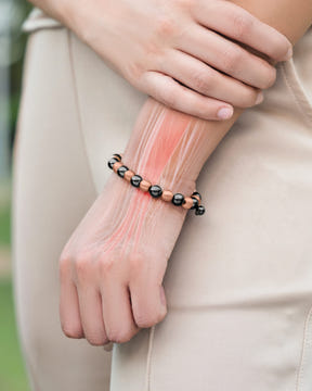 MAX Strength Magnetic Hematite & Copper Bracelet (Single Row)