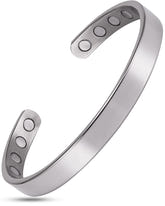 Magnetic Bracelet Men’s Magnetic Bracelet Cuff (Polished Silver) MagnetRX