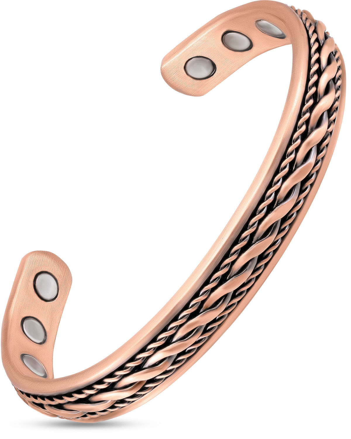 Women’s Inlay Copper Wire Magnetic Therapy Bracelet Bangle