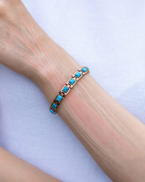 Women's Ultra Strength Pure Copper Magnetic Bracelet (Classic Turquoise)