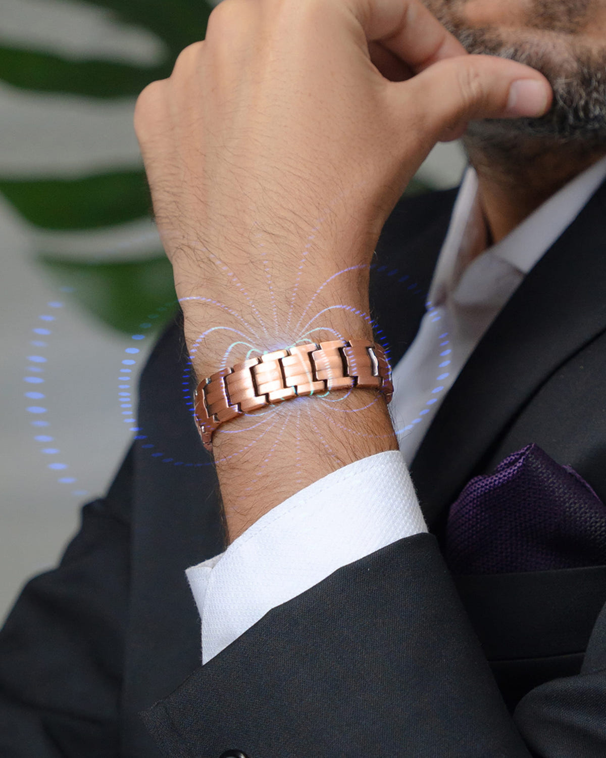 Men’s EllipseMAX Magnetic Bracelet Duo – Copper & Black