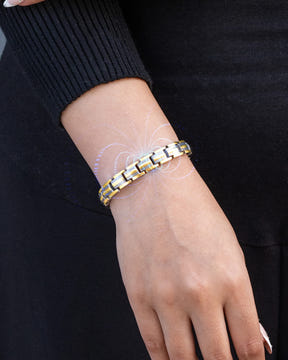 Women’s EllipseMAX Magnetic Bracelet Duo – Silver & Silver/Gold