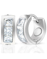 Crystal Magnetic Therapy Earrings for Women (Silver)