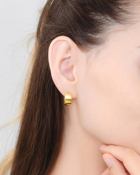 Magnetic Earrings Polished Magnetic Therapy Earrings For Women (Gold | Medium) MagnetRX