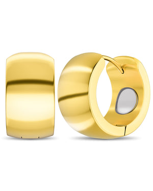 Polished Magnetic Therapy Earrings For Women (Gold | Medium)