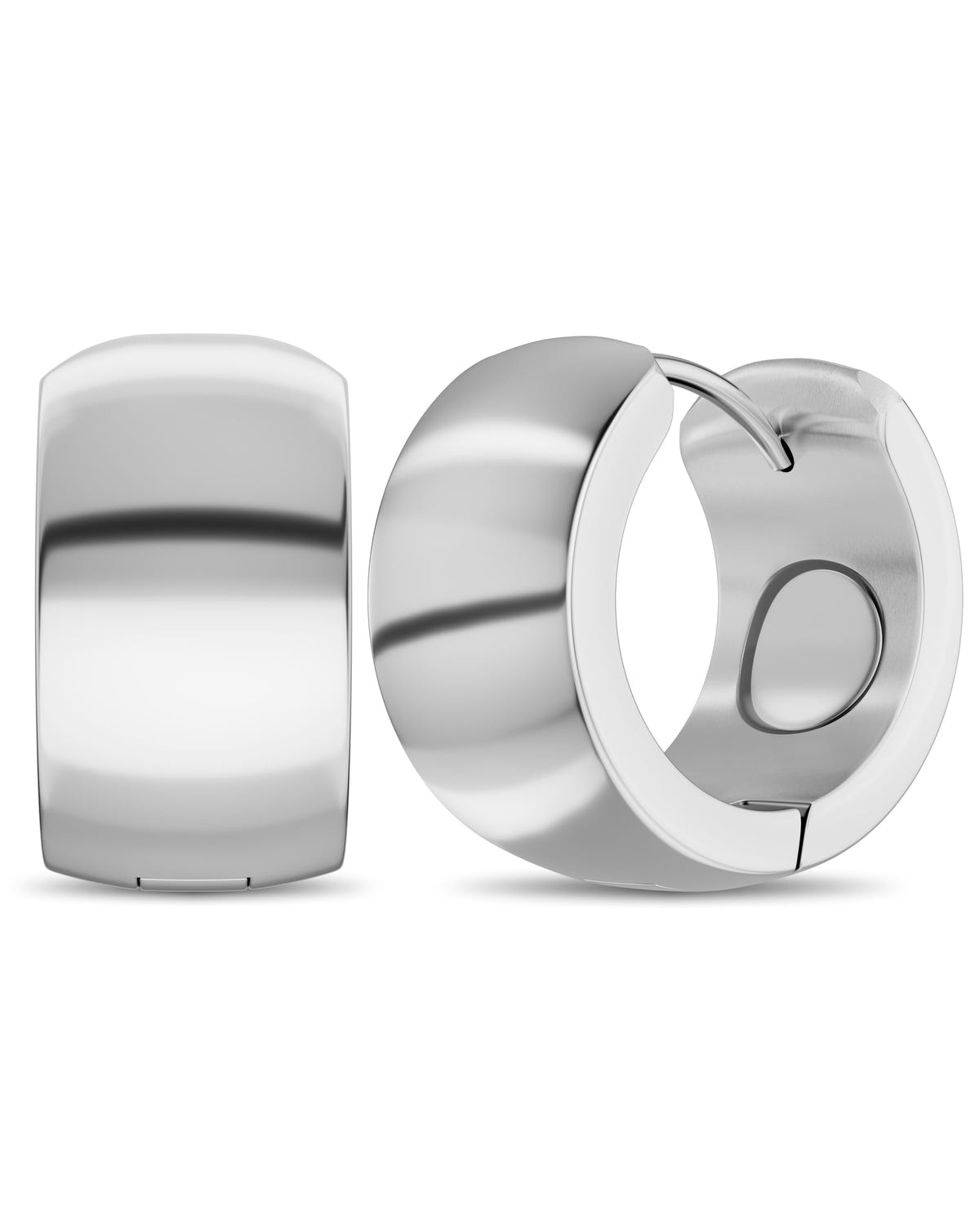 Magnetic Earrings Polished Magnetic Therapy Earrings for Women (Silver | Medium) MagnetRX