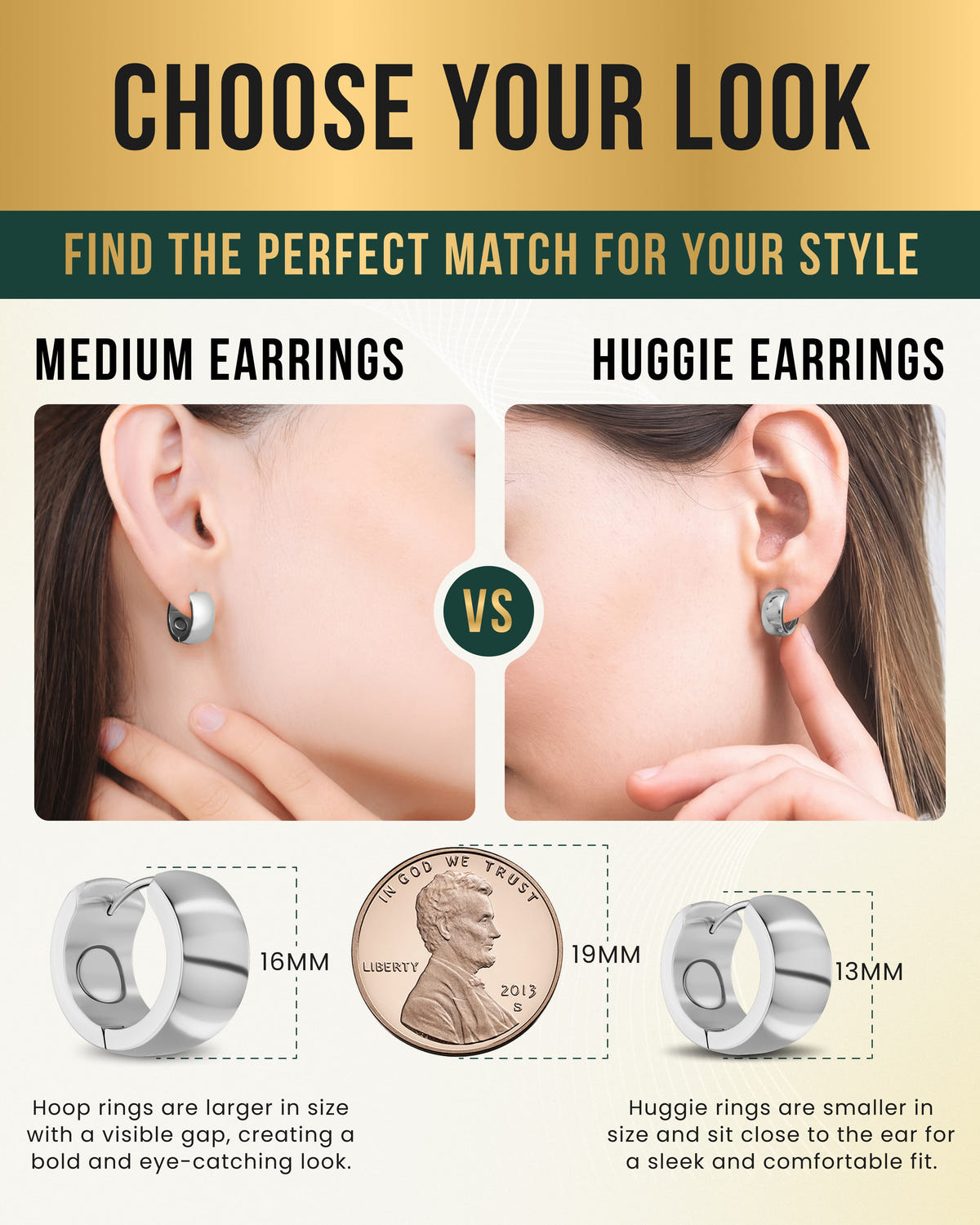 Magnetic Earrings Polished Magnetic Therapy Earrings for Women (Silver | Medium) MagnetRX
