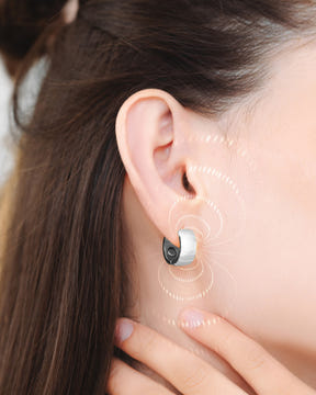 Magnetic Earrings Polished Magnetic Therapy Earrings for Women (Silver | Medium) MagnetRX