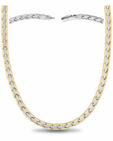 Powerful Silver & Gold Titanium Magnetic Therapy Necklace
