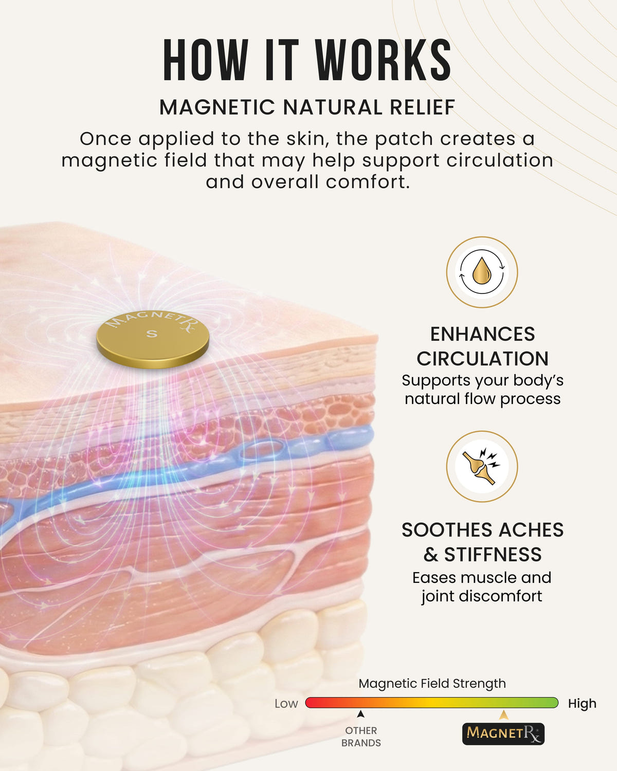 Magnetic Patch Magnetic Therapy Spot Magnet Kit MagnetRX