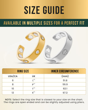 Crystal Magnetic Therapy Ring (Silver)