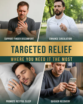 Magnetic Therapy Ring (Brushed Black)