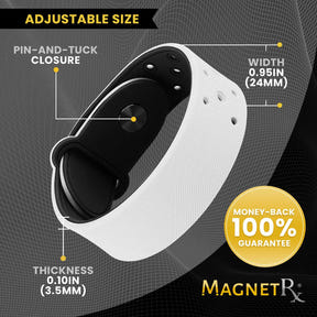 Ultra Strength Sports Magnetic Bracelet (White)