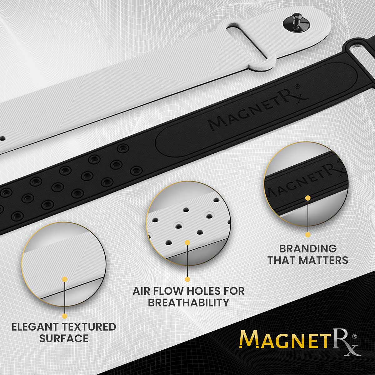 Ultra Strength Sports Magnetic Bracelet (White)